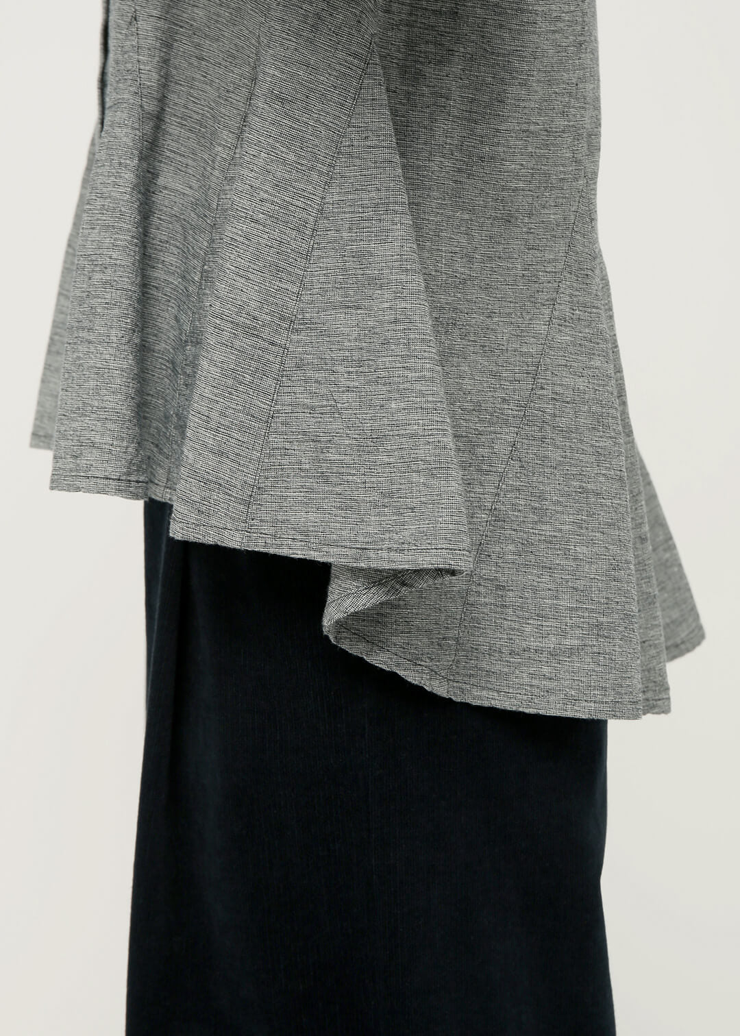 Summer Oxford Godet Blouse