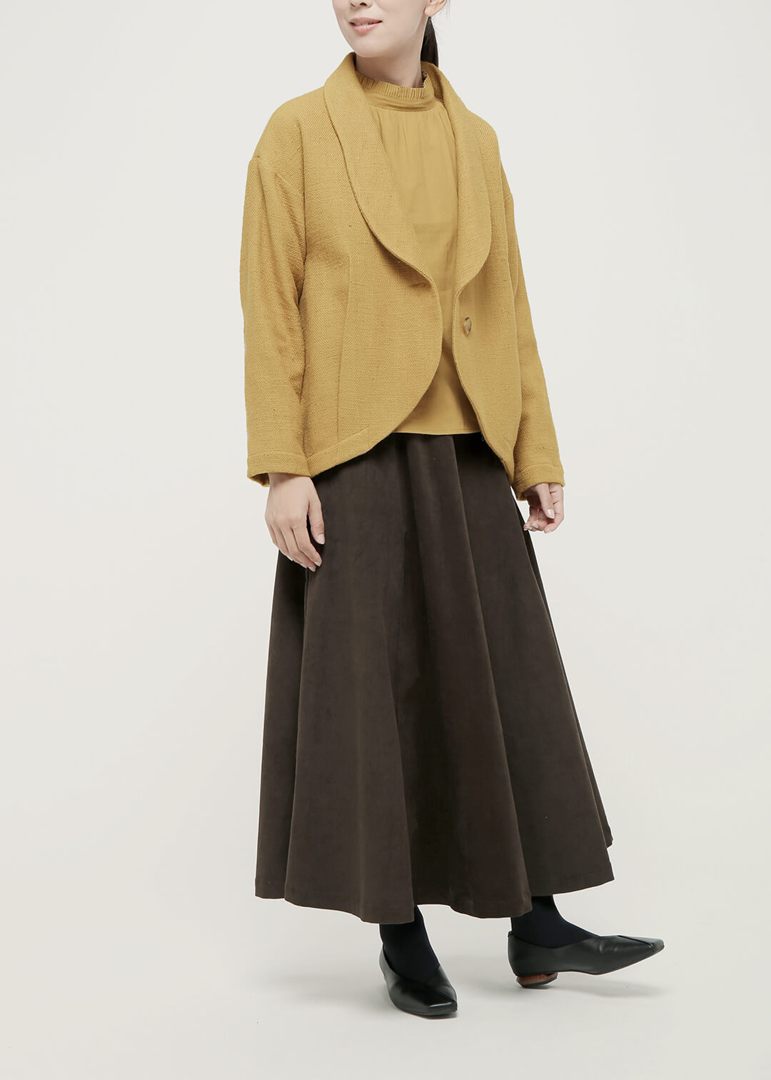 0 Khadi Cocoon Short Coat