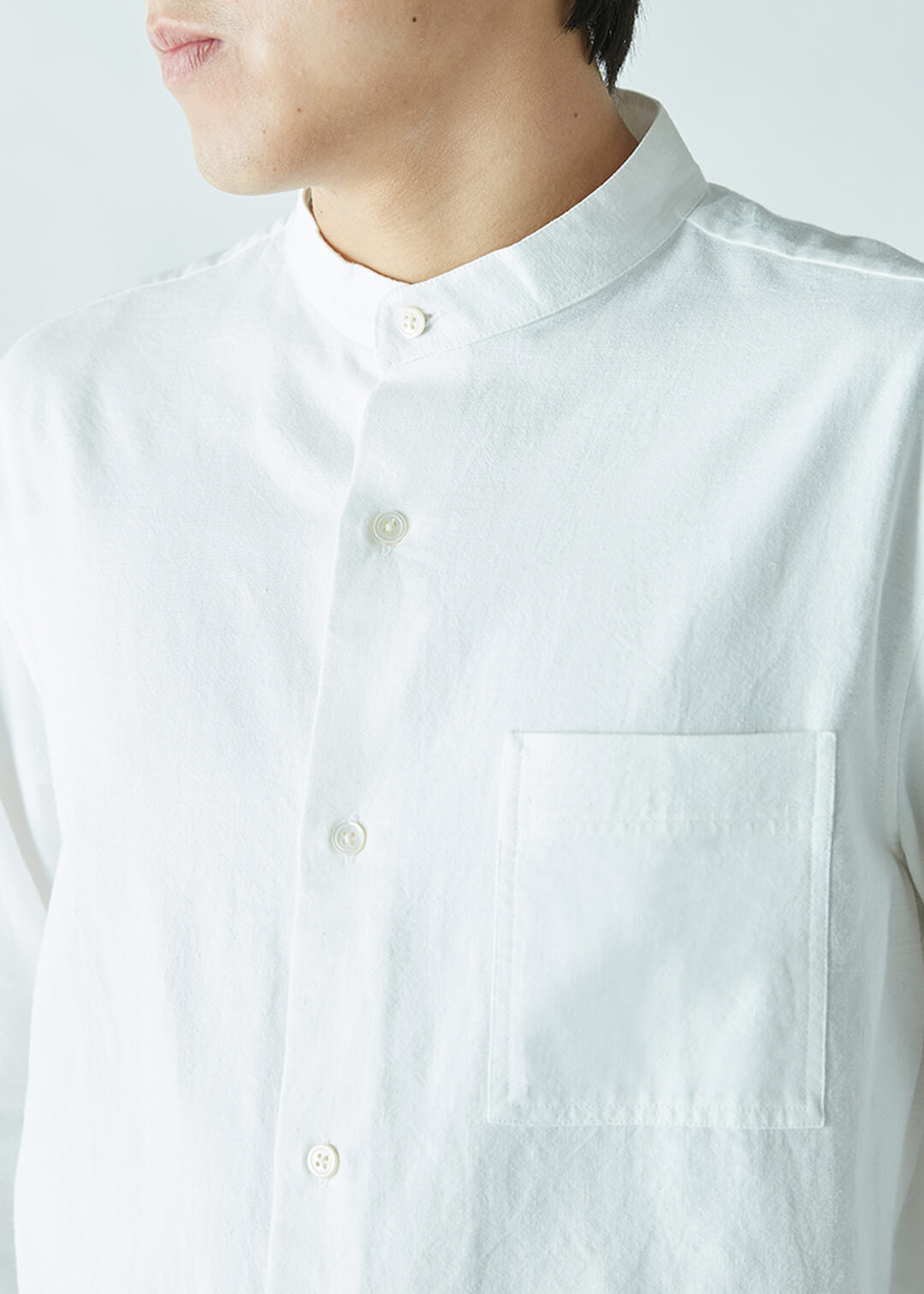 56dt Khadi Mens Stand Collar Shirt