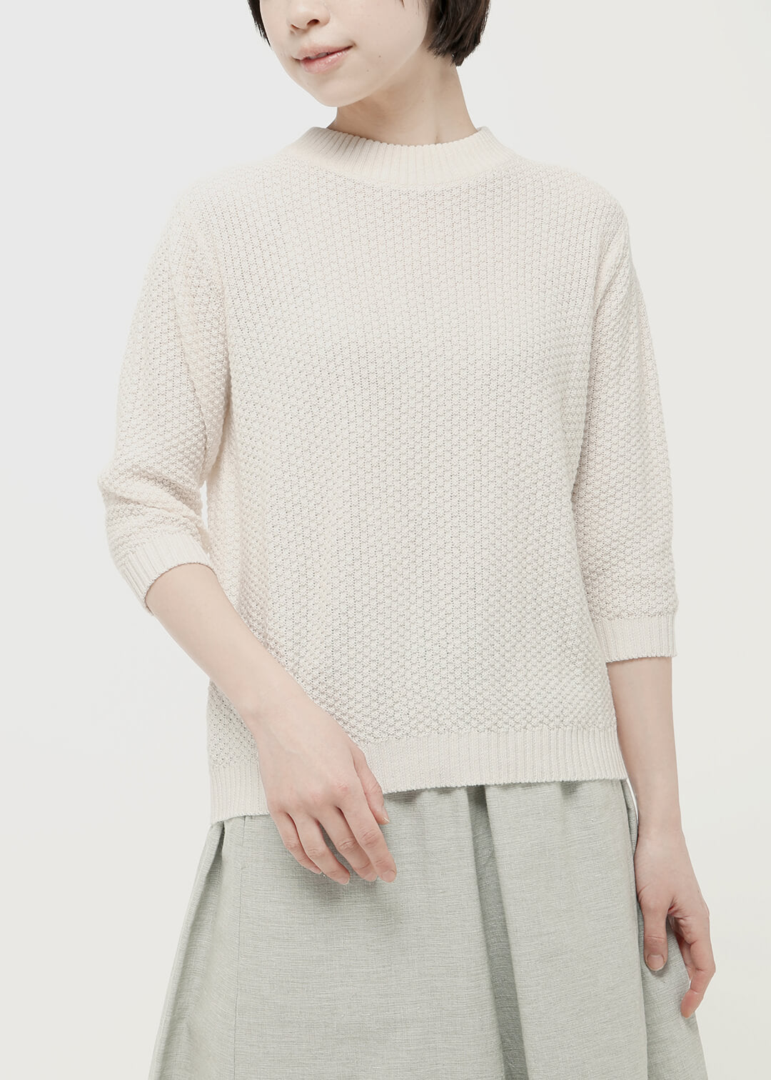 7gg Cotton Bubble Knit Pullover