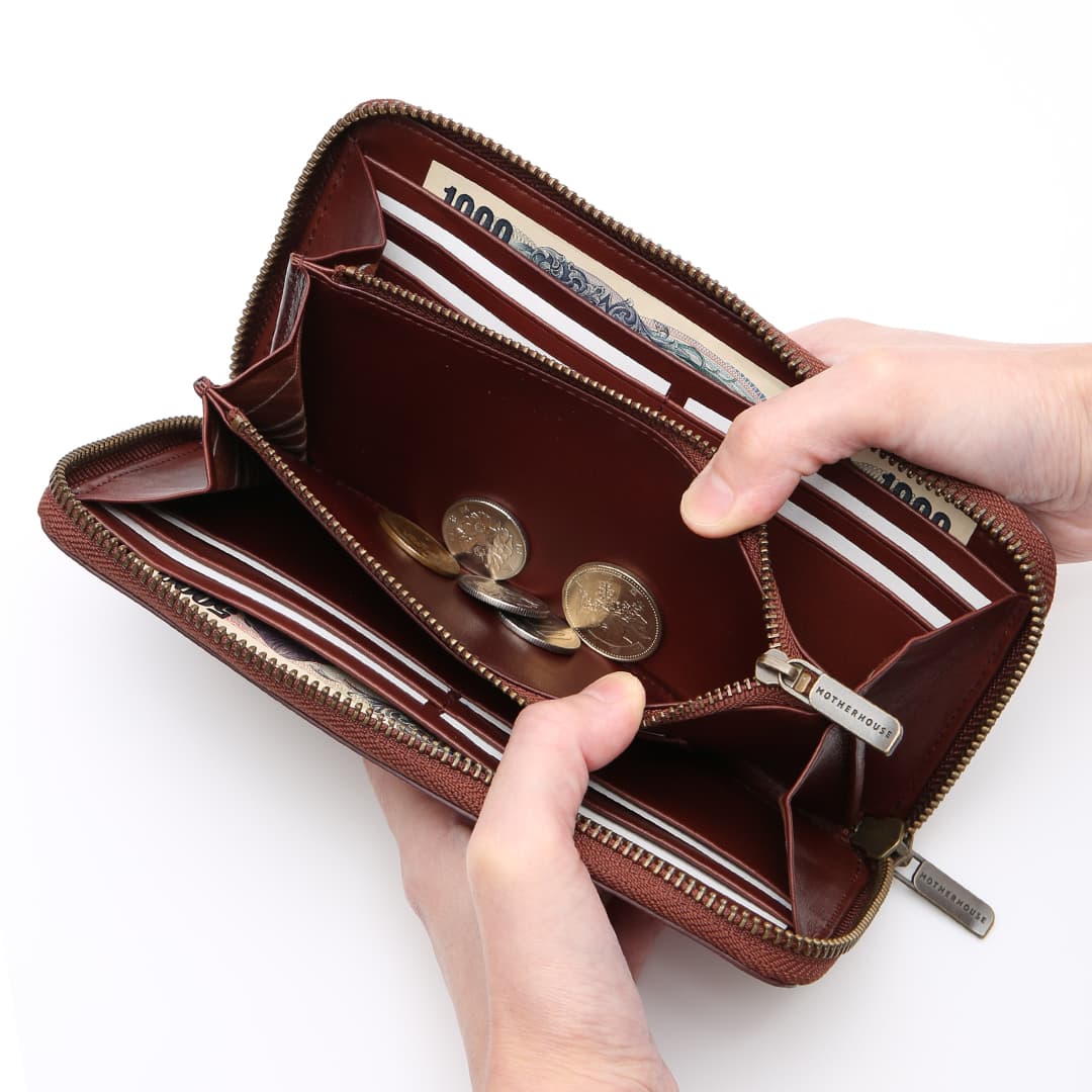 Antique Round Long Wallet