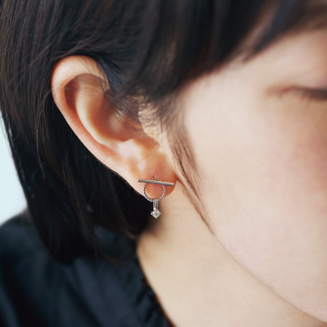 羽路 (Silver) ピアス