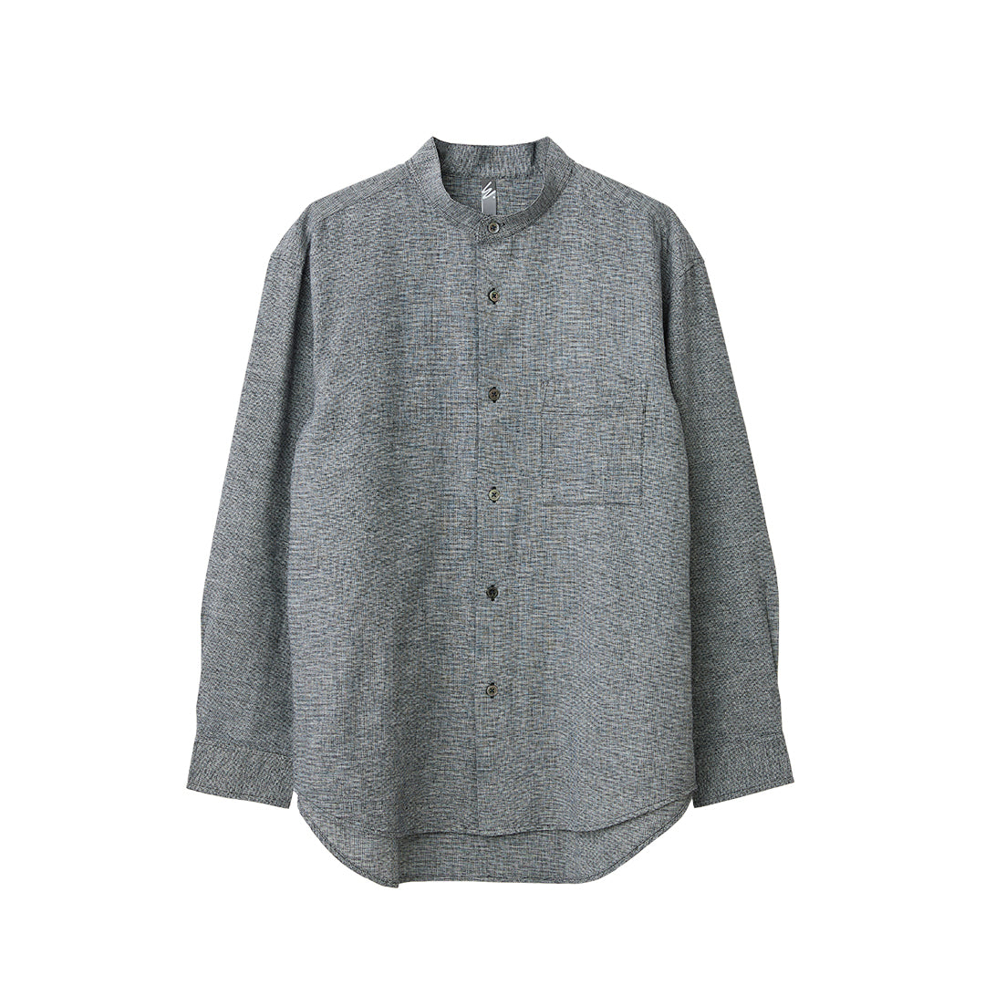 Summer Oxford Mens Stand/C Shirt