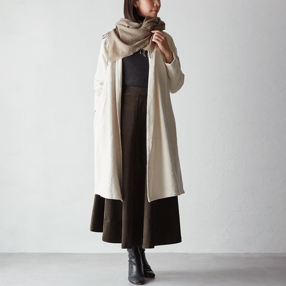 Cashmere Hand Twisted Fringe Stole
