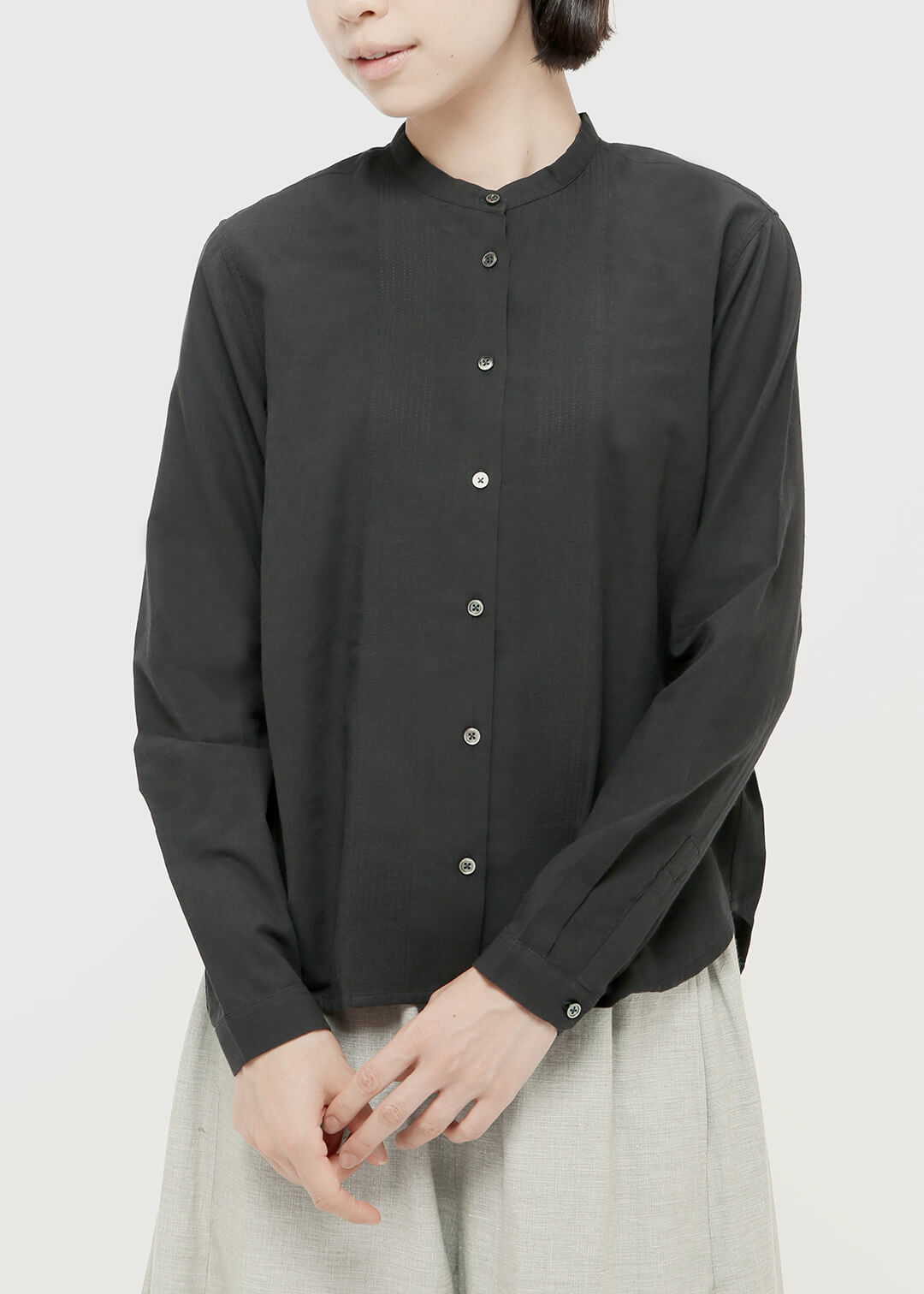 150dt Khadi Stand Collar Shirt