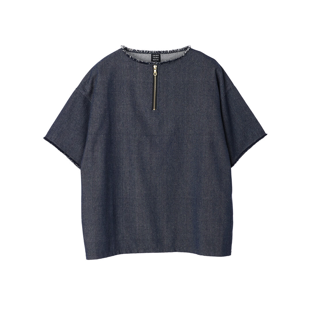 Rinne Zip-up Tops Recycled Denim